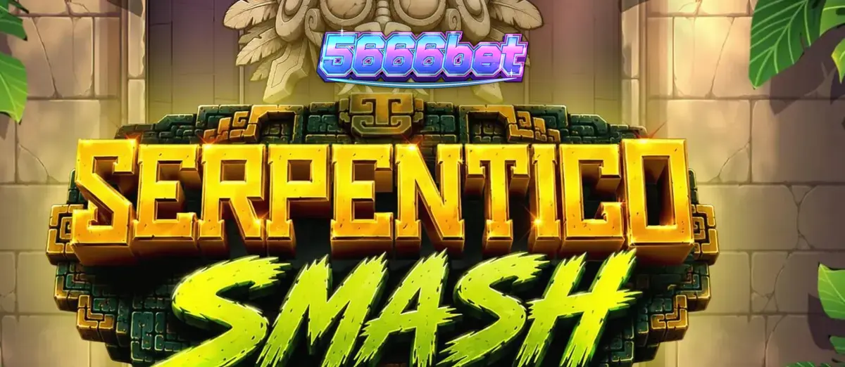 Serpentico Smash স্লট গেমের একটি দৃশ্য যেখানে প্রাচীন Aztec জঙ্গল এবং পাথরের কারুকার্য দেখা যাচ্ছে।